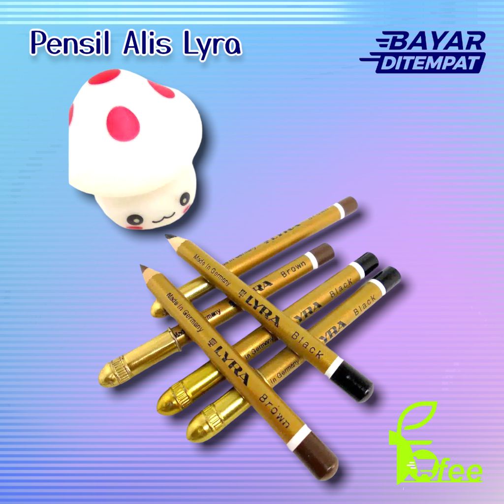 [LOCAL] - Pensil Alis LYRA GOLD Varian Coklat dan Hitam Kode PA4