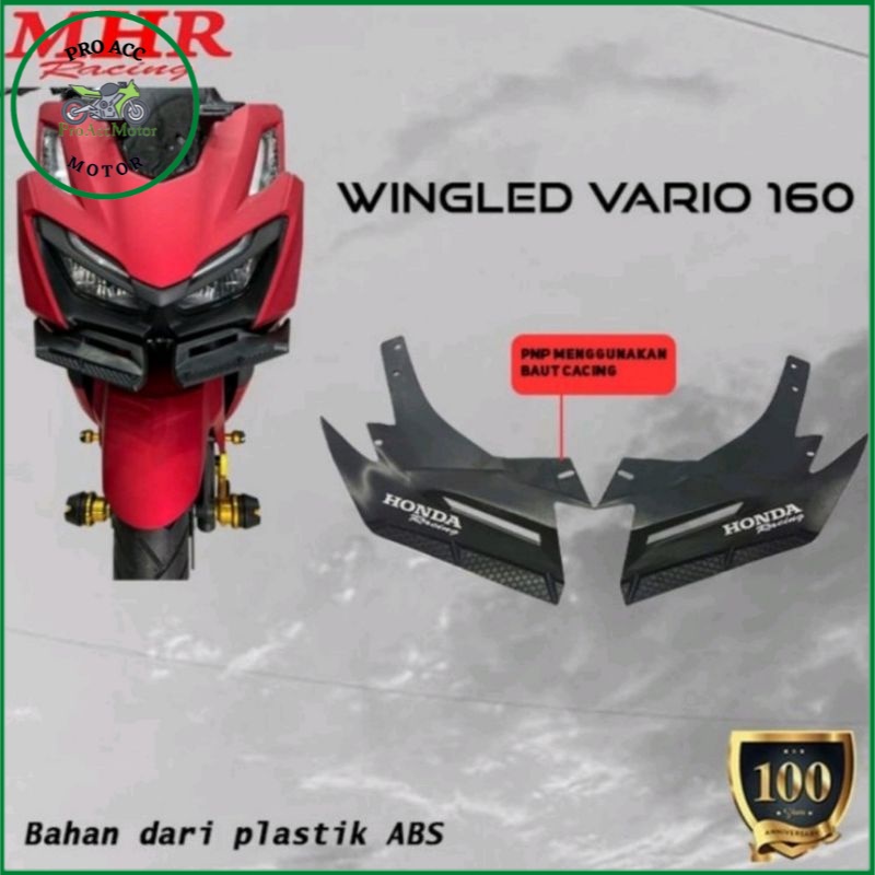 Winglet Vario 160 2022 Bahan ABS plastik