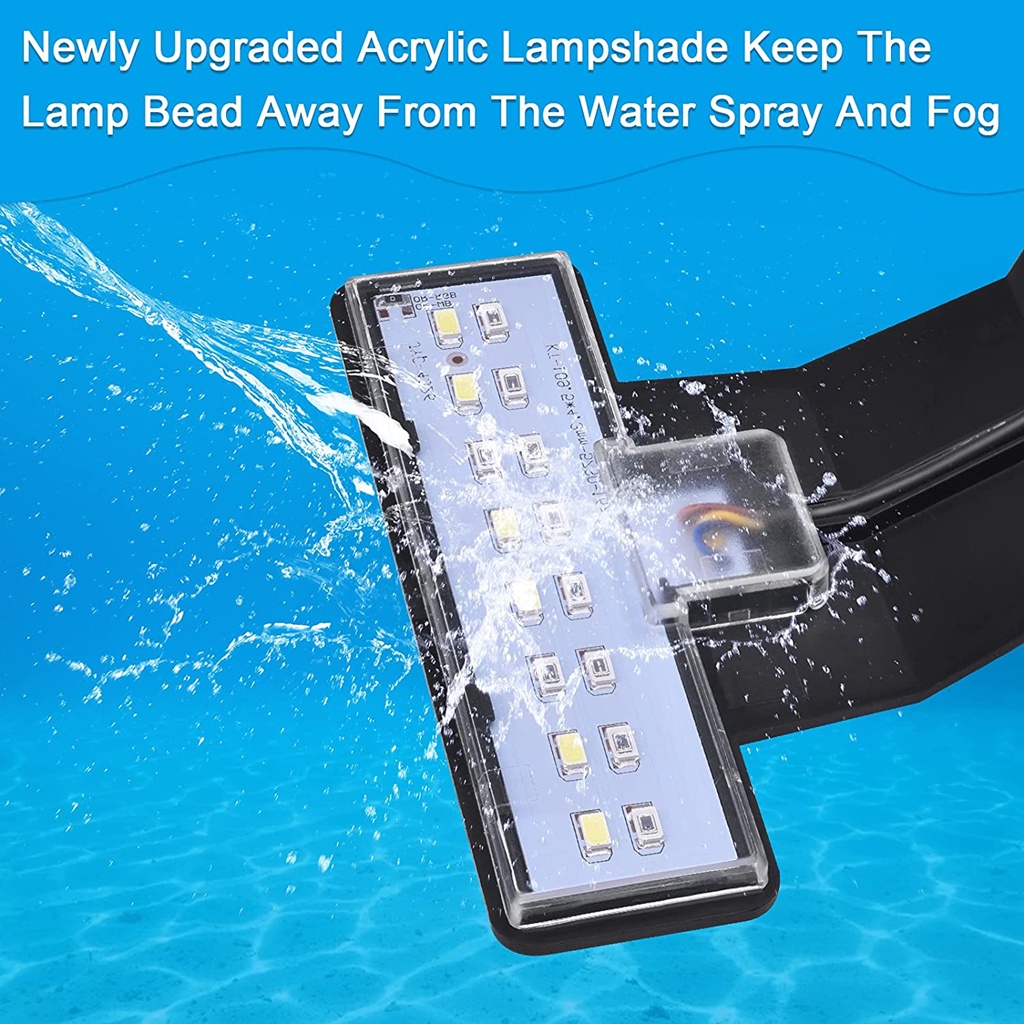 LED X3 Ultrathin Clamping Light Lampu Jepit Aquarium Aquascape