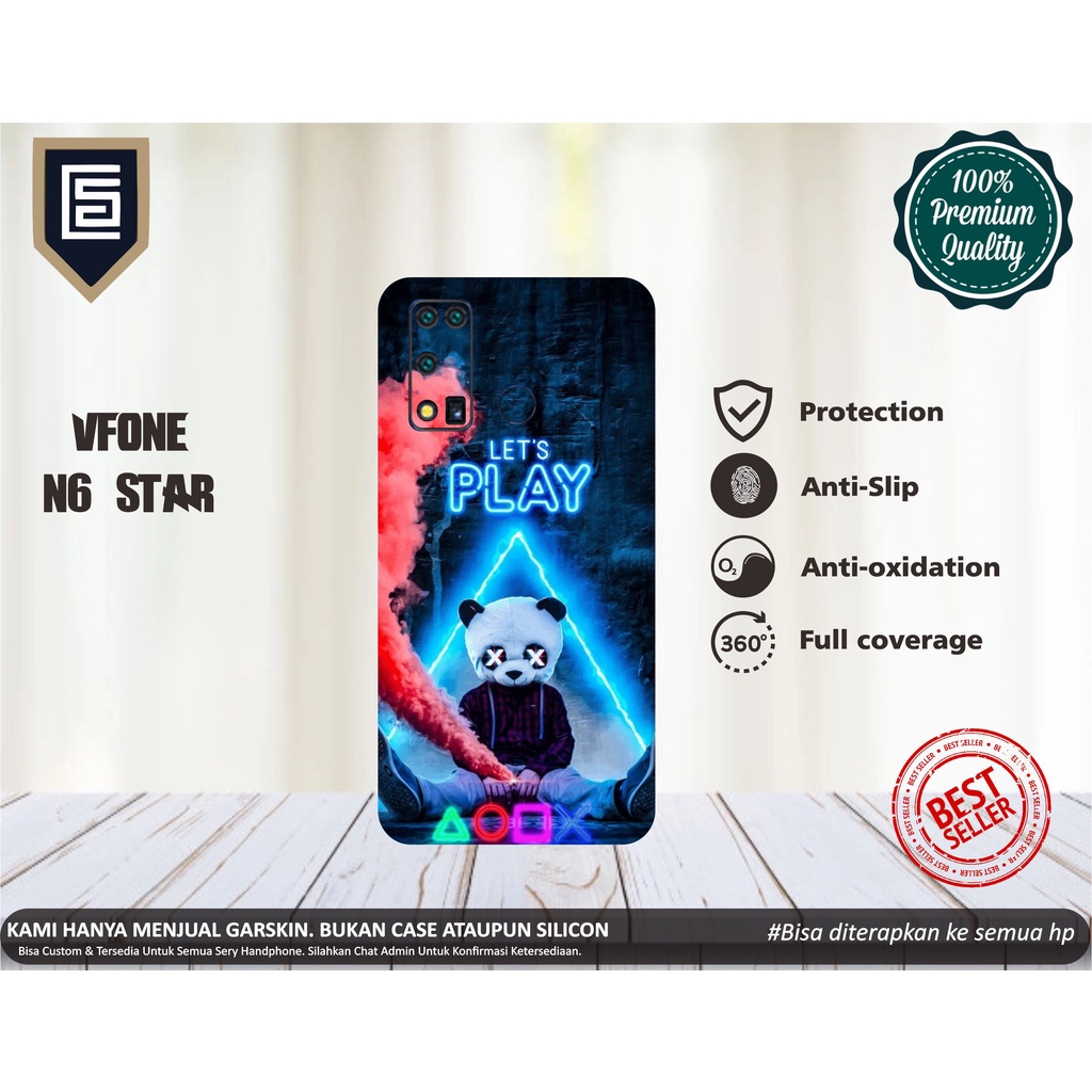 GARSKIN HP VFONE N6 STAR PANDA GAMING FREE CUSTOM BISA COD