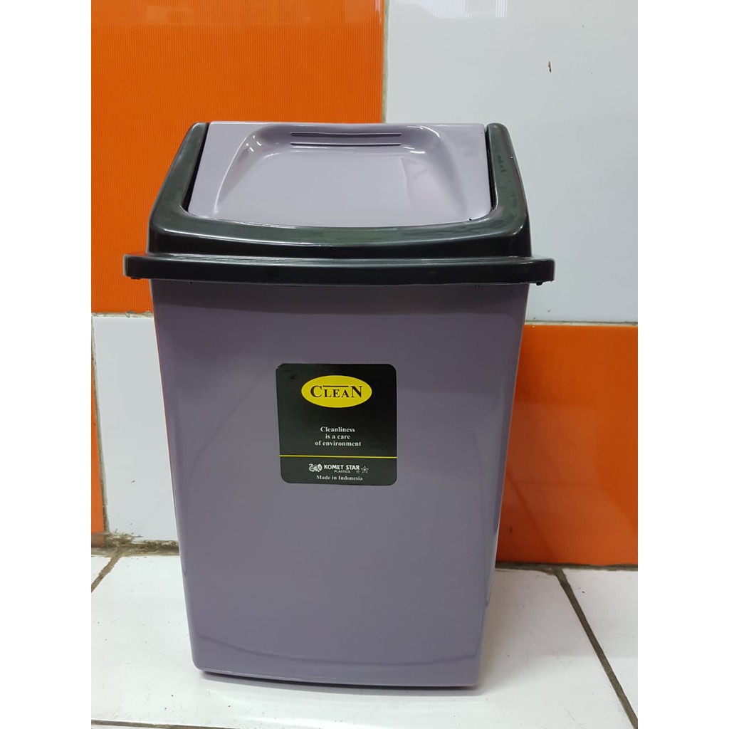 Tempat Sampah Tutup Goyang 10Lt Komet Star P24 x L18 x Tempat Sampah Tutup Goyang 10Lt Komet Star P24 x L18 x