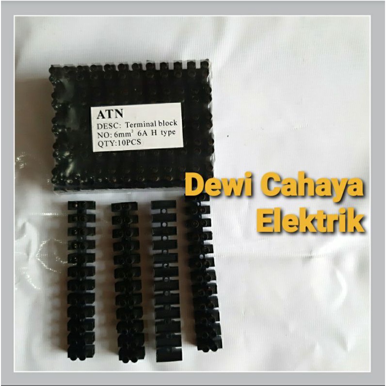 Jual Terminal Block 6mm - 6A - 380V - Block Penyambung Kabel Listrik ...