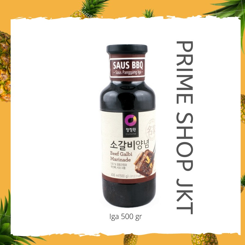 

Bumbu Marinade Beef Short Rib Galbi Kalbi / Daging Sapi Sauce Chung Jung One 500gr