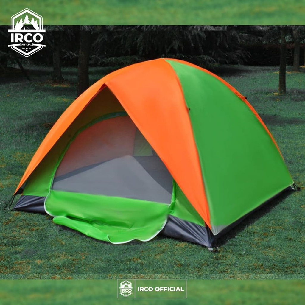 Paket tenda gunung double layer waterproof alas terpal kapasitas 4 orang dewasa dan matras camping