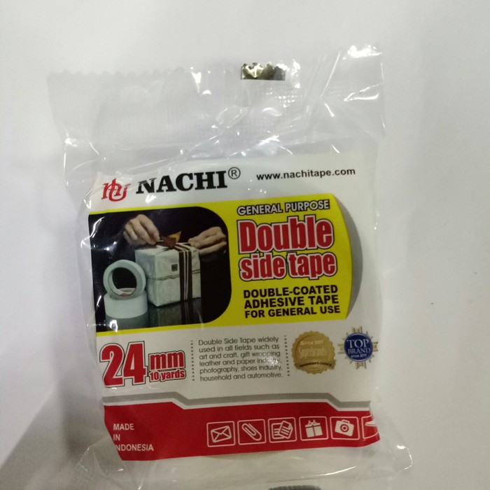 

ISOLASI DOUBLE TAPE NACHI 24MM x 10 YARD/SOLATIP 1 INCHI