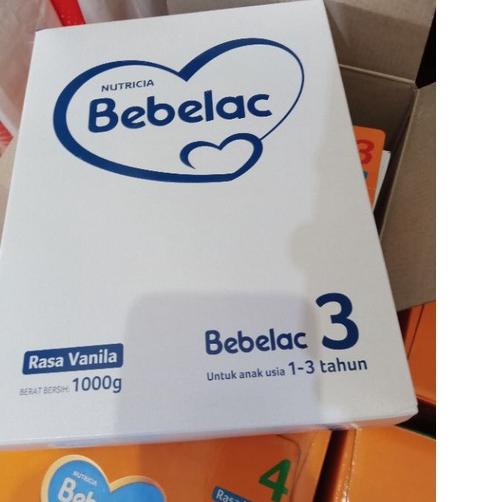 Bebelac  3 &amp; Bebelac 4 1000gr | 1kg rasa vanila dan madu exp 2024 Box Putih &amp; Orange