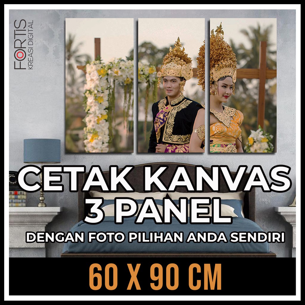 Jual Cetak Foto Kanvas Canvas Photo Print Panel X Cm Termasuk