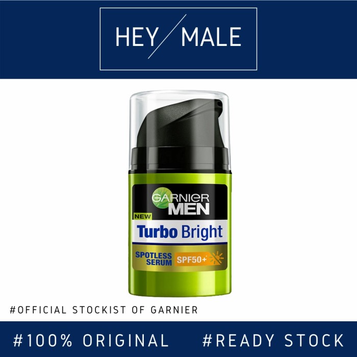 GARNIER MEN Turbo Bright Spot-Proof Serum SPF50+