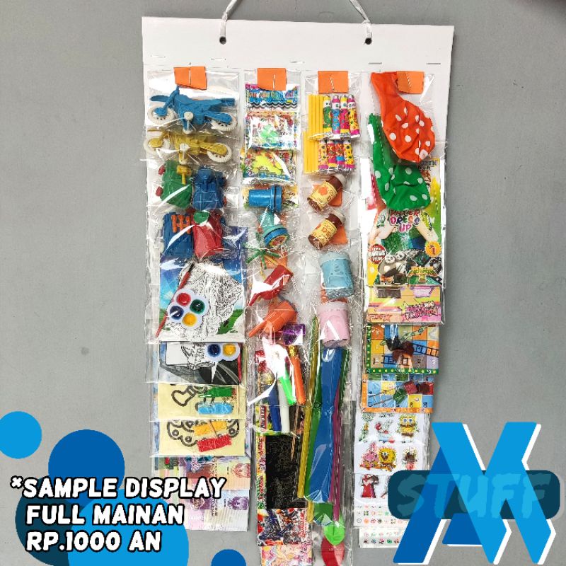 Mainan Renceng Siap Jual 40pcs serba 1000 Titipan di Warung Mainan Anak kecil