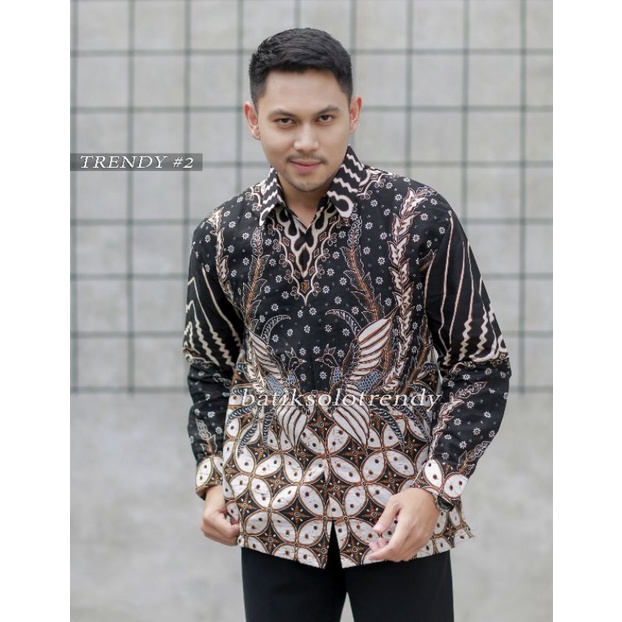 TRENDY 149 KEMEJA BATIK LENGAN PANJANG KAIN HALUS MURAH