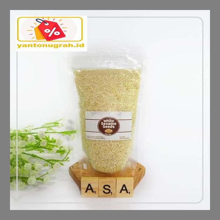 

S50Mkkar White Sesame Seeds 100 Gram / Biji Wijen Putih Dr05Ytd