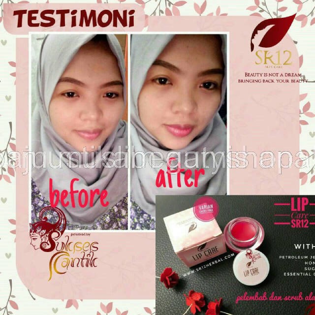 LIP CARE SR12 PELEMBAB BIBIR / LIP BALM / PENCERAH WARNA BIBIR AMAN BPOM