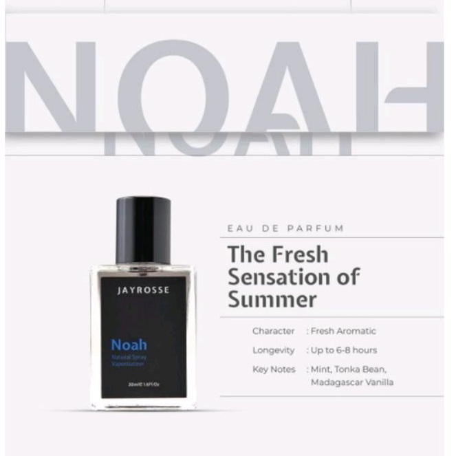 Parfum Jayrosse Noah Parfum pria tahan lama 30ml