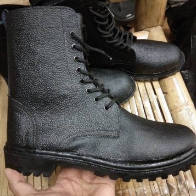 Sepatu pdl kulit jeruk satpolpp sepatu ceko sepatu paskibra