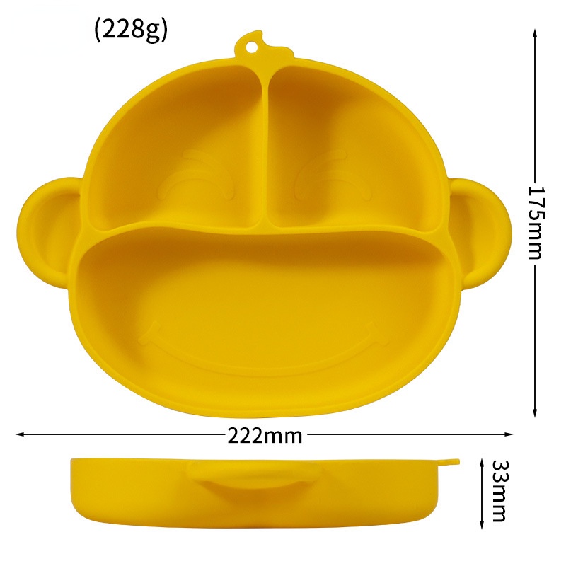 Babyup Piring Makan Bayi Bahan Silikon food grade