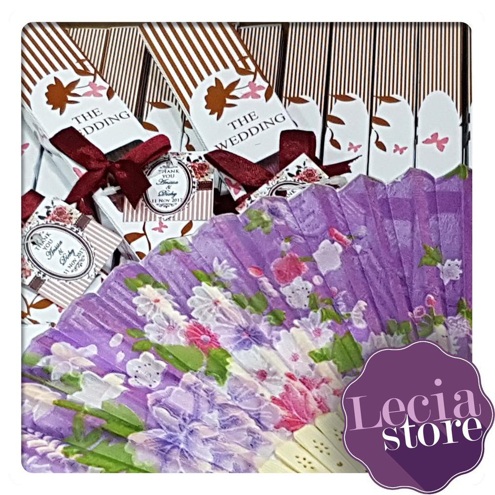 Souvenir Pernikahan Kipas kemas Box Eksklusif Mewah Unik