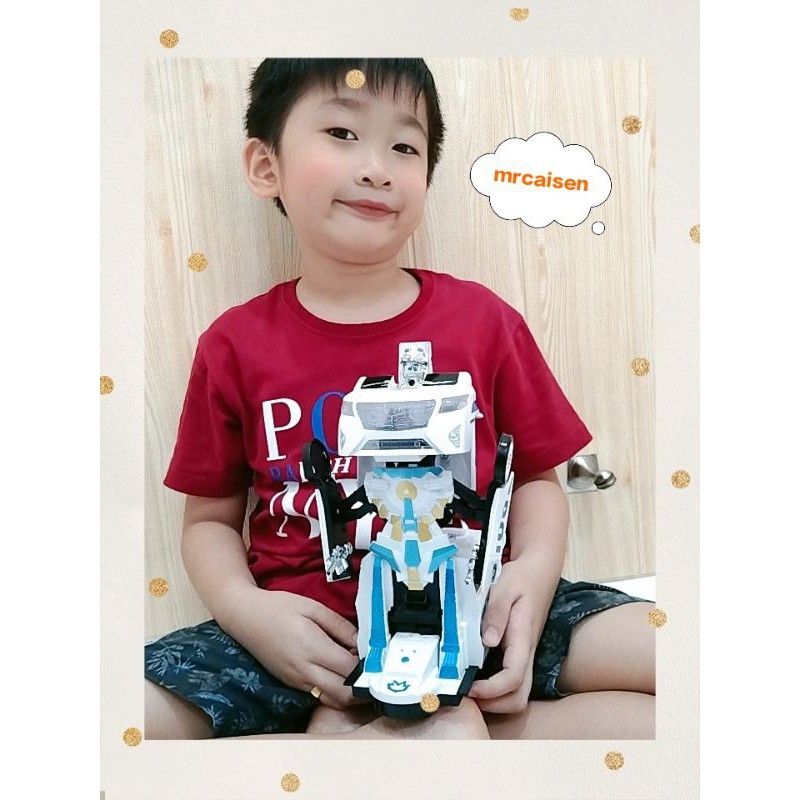 mrcaisen mainan anak MOBIL POLICE ROBOT polisi