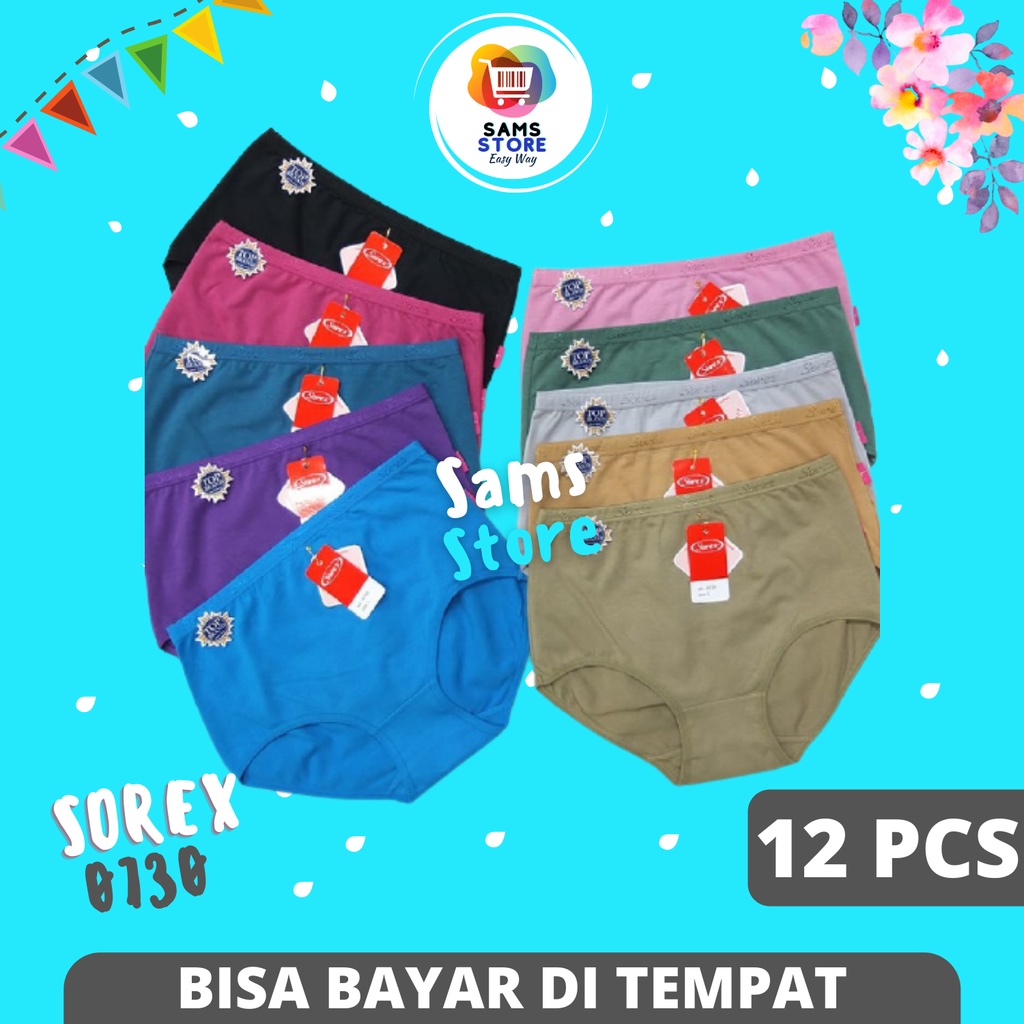 Grosir Celana Dalam Wanita CD Sorek 0730 Lusinan / Pakaian Dalam Sorex Wanita Dewasa / Underwear Dal