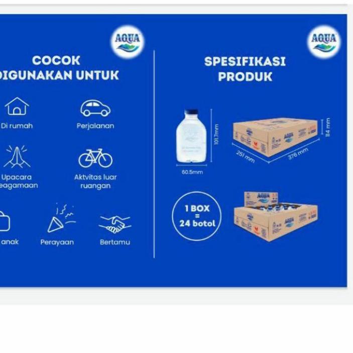

Barang Laris AQUA BOTOL MINI 220ML SATU DUS ISI 24PCS , AQUA MINI / AQUA LIMITED EDITION / AQUA BOTOL GEMOY**