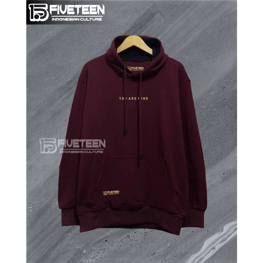 hoodie fifteen warna marun sablon you are mine sweater oversize wanita korean style bahan tebal jaket pria distro original 100% terbaru zipper hoodie pria size jumbo switer cowok keren terbaru 2021 original hoodie pria murah bahan tebal 15fifteen