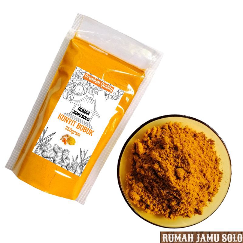 Jual Bubuk Kunyit 250 Gram Asli Tanpa Campuran Jamu Tradisional Jawa Jamu Kunyit Kunir Jamu 3437