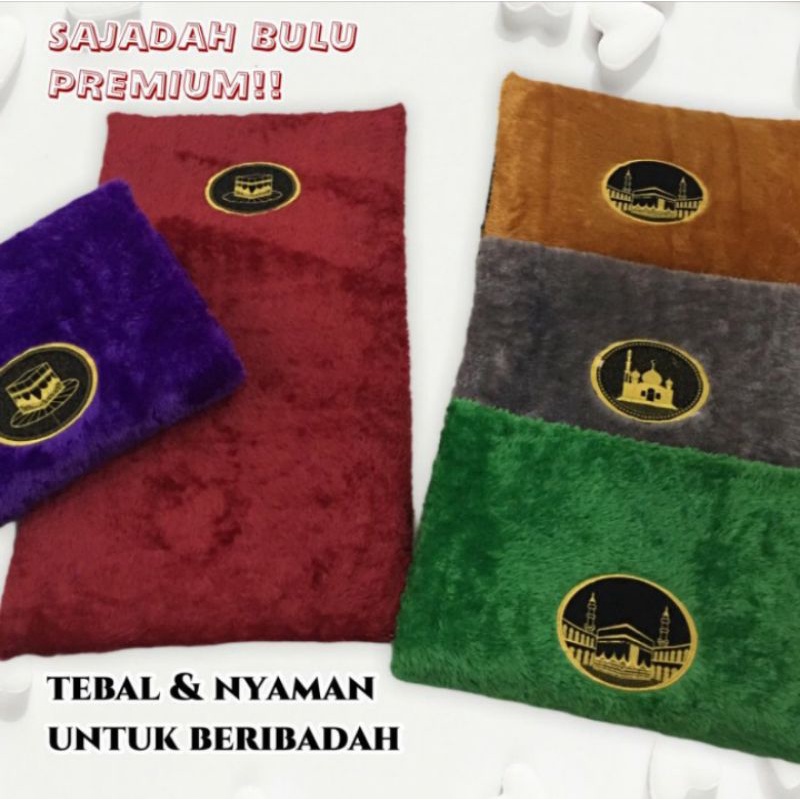 SAJADAH BULU RASFUR TEBAL PREMIUM