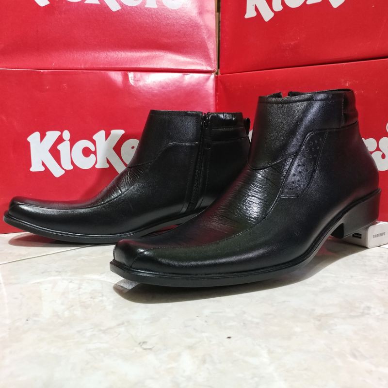 Kickers Sepatu Pantofel Boots Kulit Asli Pria Formal PDH Elegan Murah Kode Z.8