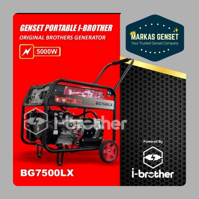 Genset 5000 Watt Bensin | brother BG 7500LX | Copper