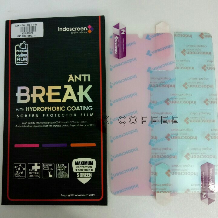 Anti gores anti break samsung S20/PLUS/ULTRA S10/S10plus/S10e indoscreen