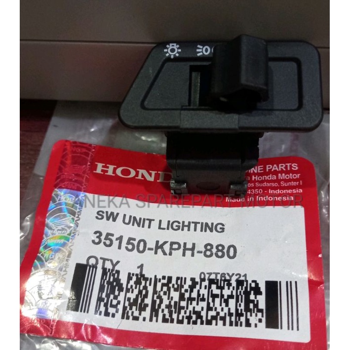 TOMBOL LAMPU TOMBOL SAKLAR LAMPU ON OF KARISMA VARIO, BEAT REVO KPH