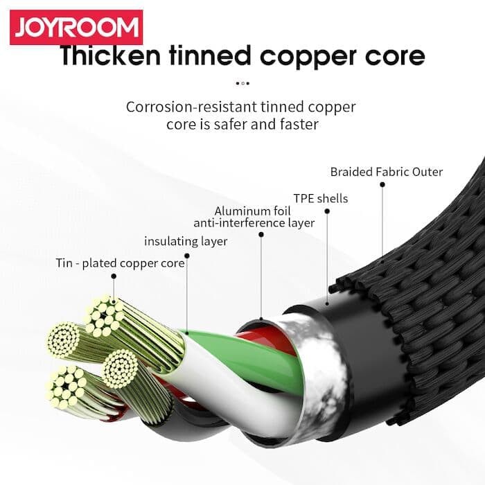 Joyroom Cable aple lighting 1 meter Red