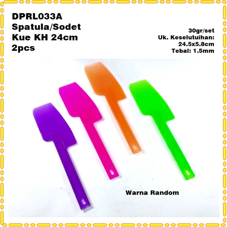 DPRL033A Spatula/Sodet/Solet/Scrapper Kue KH 24cm 2pcs