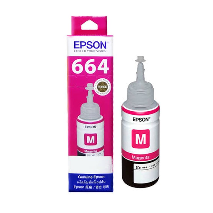 TINTA EPSON ORI T664 BLACK/CYAN/MAGENTA/YELLOW UKURAN 70ML