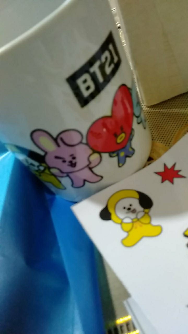 Bt21 Bts Mug Ver1 Cangkir Gelas Air Minum