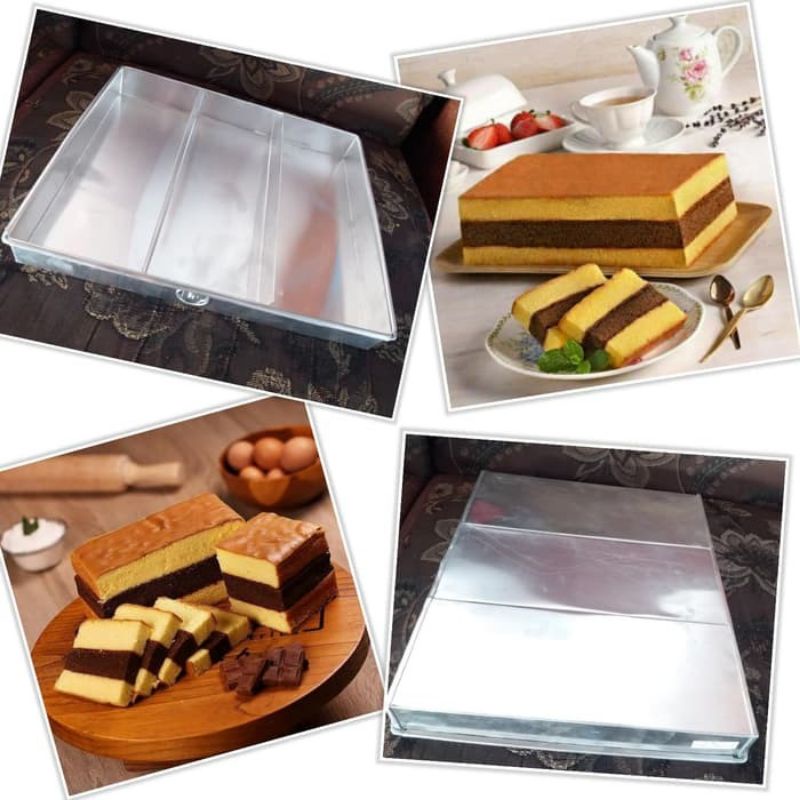 Loyang Kue Lapis Surabaya / Loyang Spiku 3 in 1 / Loyang Kue Lapis 3 sekat