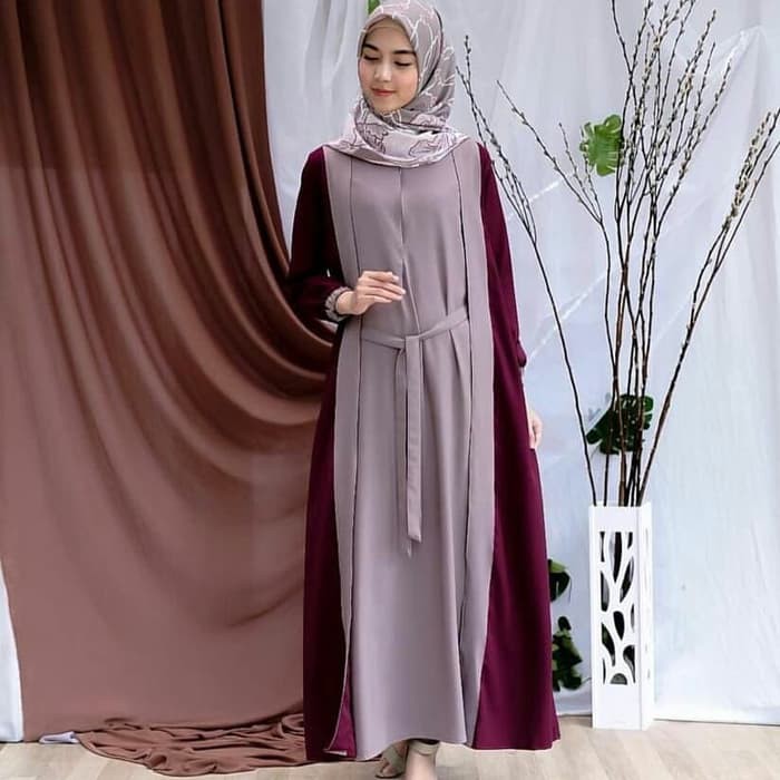 Wirasha maxi dress/saskinurgita_ol_shoop-maroon