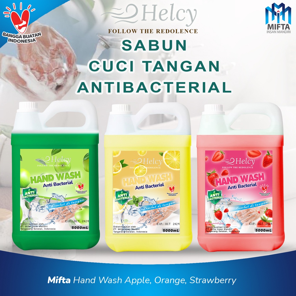 SABUN CUCI TANGAN HELCY 5 LITER / HAND SOAP KENTAL /SABUN CUCI TANGAN EKONOMIS