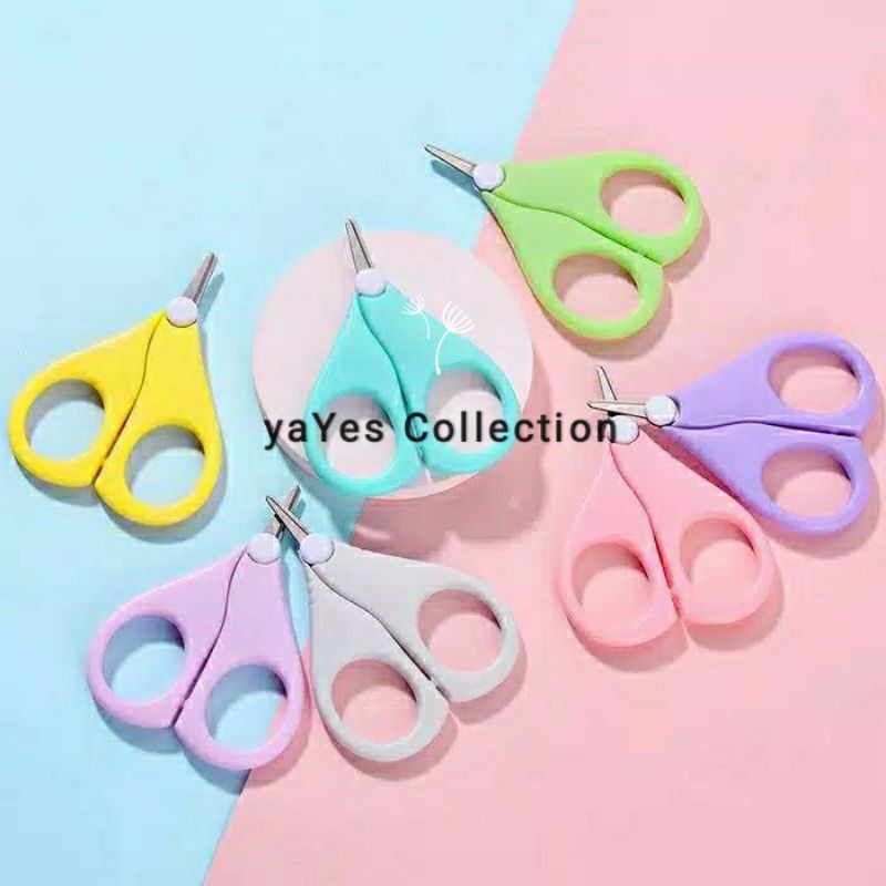 Gunting kuku bayi manicure Set Box balita nail scissors baby potong warna anti luka stainless steel