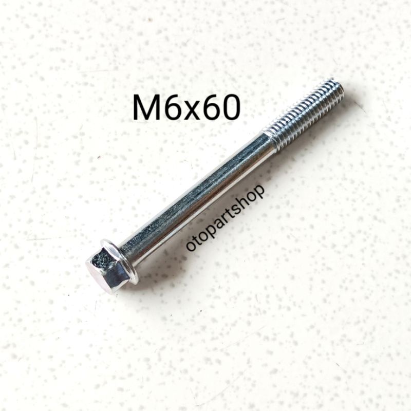 Flange Bolt M6X60 Kunci 8