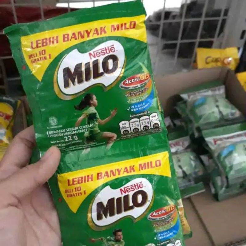 

Milo renteng edisi promo ...ektra isi /rebih untung