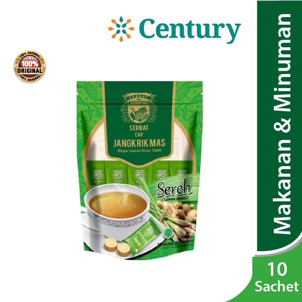 

Serbat Cap Jangkrik Mas Sereh 10 Sachet / Minuman Herbal Sereh / Minuman Tradisional