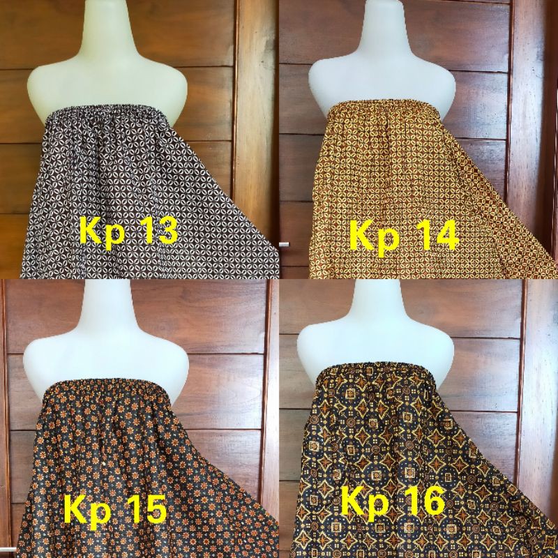 Kemben Salon Spa Pendek bahan katun batik