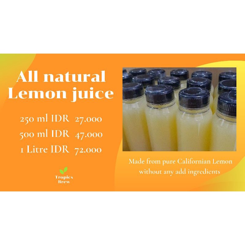 

Lemon Peras Pure Lemon Juice 500ml