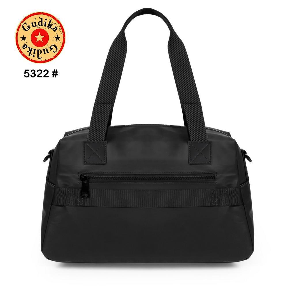 GUDIKA Black 5322 - Tas Baju Travel Import Original Bahan Nilon Waterproof Anti Air Premium Korea bisa muat banyak barang dan banyak slot