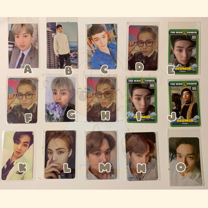 OFFICIAL PHOTOCARD EXO XIUMIN KAI CHEN