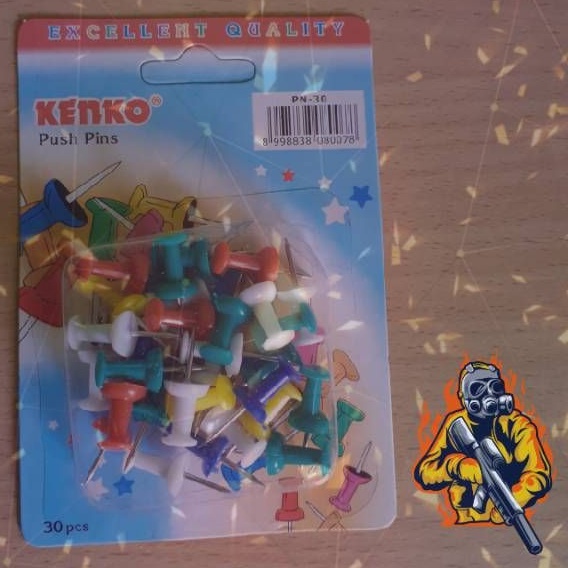 

Penjepit Kertas Push Pins/ Kenko Push Pins/ Peralatan Mading
