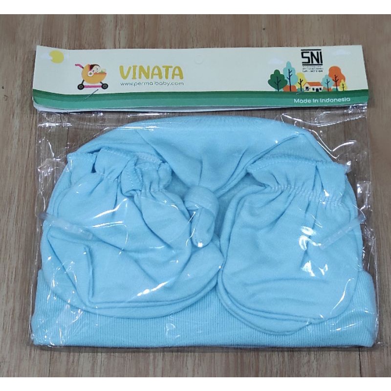 VINATA-TOPI SET SARUNG TANGAN DAN SARUNG KAKI-TOPI SATU SET