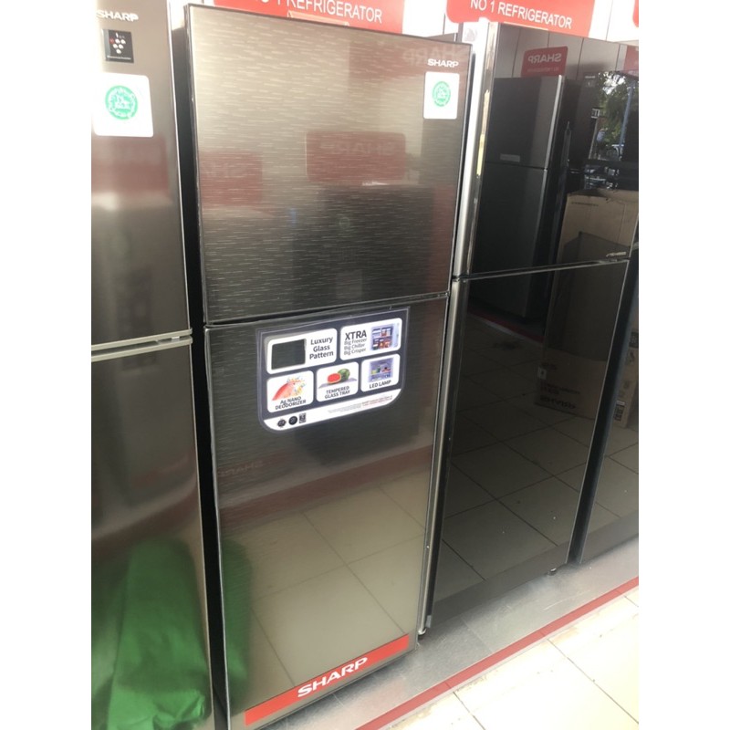 Kulkas Sharp 2 Pintu Kaca Sj 246xg Shopee Indonesia