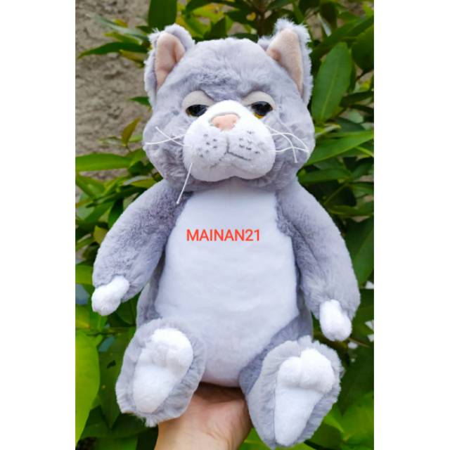 Boneka Kucing Abu-abu