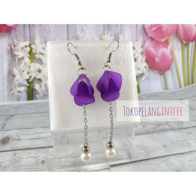 Anting Fashion wanita/ Anting hijab juntai Mutiara kekinian By Tokopelanginicer